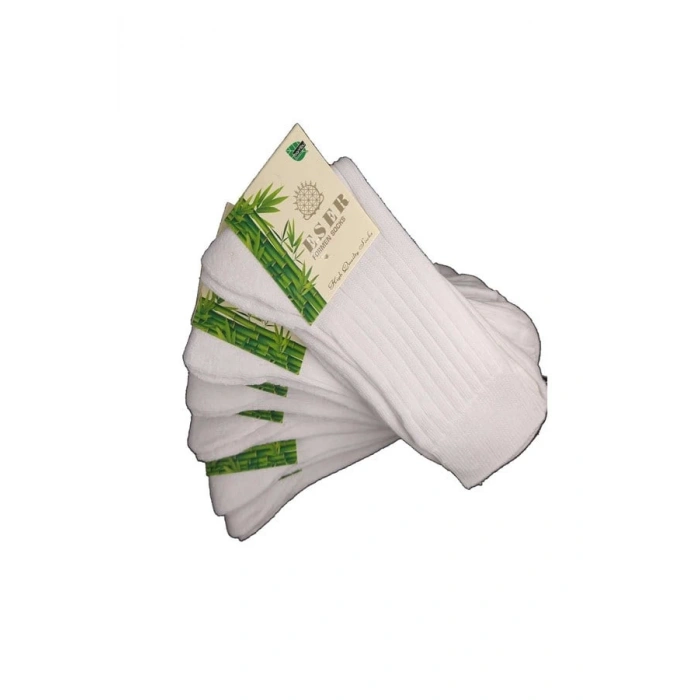 Eser Erkek  Beyaz Çift Taban Havlu Çorap