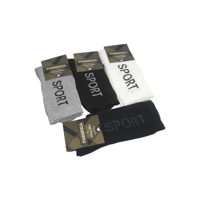 Fabbrica Sport Pamuklu Likralı Erkek  Çorap Adet