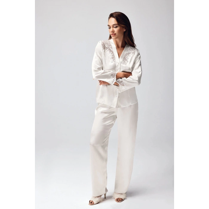 Freshness 9950-pt Saten Dantel Detaylı Pijama Takımı