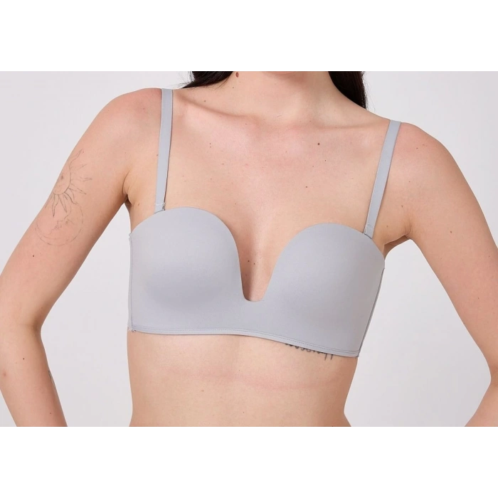 Freshness Msf05 Destekli V Dekolte Lazer Kesim Sütyen