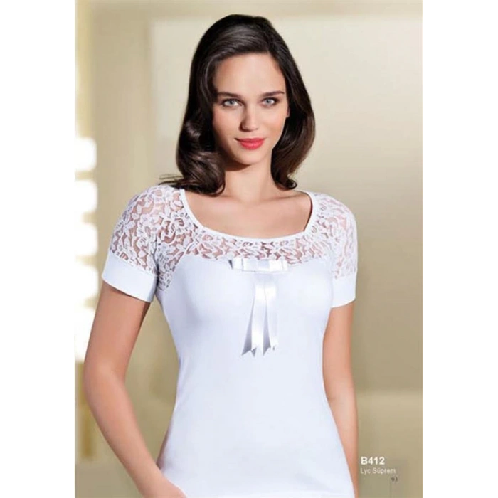 Şahinler Dantelli Kısa Kol Atlet B412