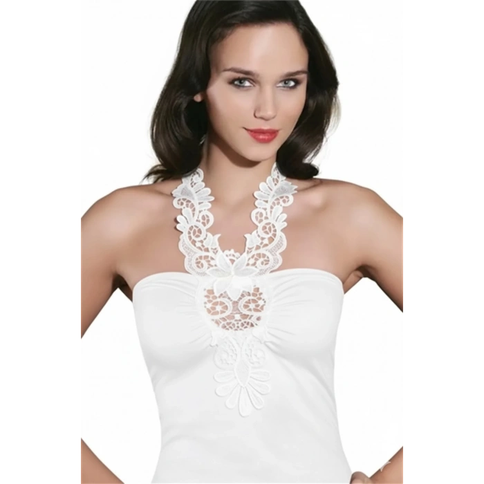 Şahinler Güpürlü Straples Atlet B378