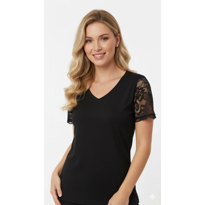 Şahinler Likralı Yarım Kollu Atlet B257