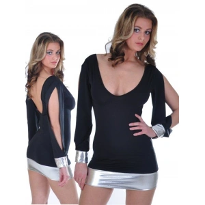 B112117 Açık Kollu Mini Elbise