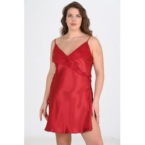 Büyük Beden Bordo Gecelik 2107