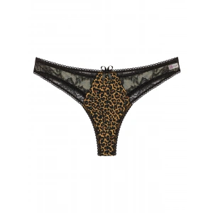 Büyük Beden Leopar Desenli Fantazi G String Bato Külot