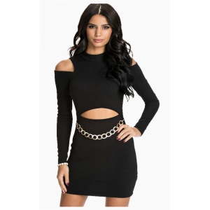 Db101189 Özel Dizayn Zincirli Elbise