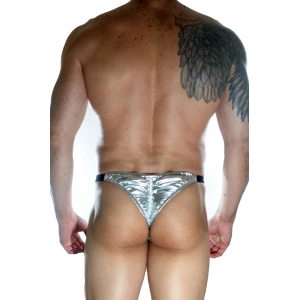 Erkek  Arkası Büzgülü Gümüş Brazillian Slip