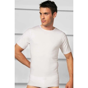 Erkek Pamuklu Kısa Kol Geniş Yaka Klasik Fa T-shirt