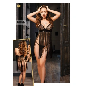 Fantazi Püsküllü Babydoll Takım 5065