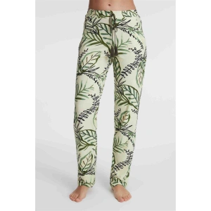 Günlük Ev Giyimi Kadın Viskon Çiçek Desenli Yazlık Örme Normal Bel Pijama Altı