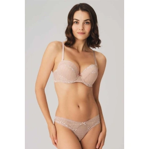 Kadın Balenli Destekli Dolgulu Dantelli Sütyen Ve String Takım