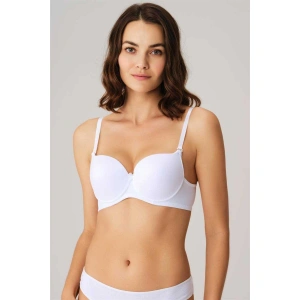 Kadın Balenli Desteksiz Dolgusuz Askıları Çıkabilen Günlük Klasik T-shirt Sütyeni (s)