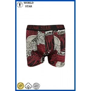 Likralı Pamuklu Renkli Erkek Boxer