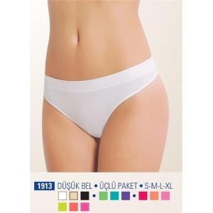 Nbb 1913 Düşük Bel Üçlü Paket Dikişsiz