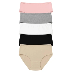 Pk40004 Büyük Beden Yüksek Bel Külot 5 Li Paket