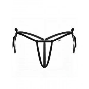 Siyah İpli Kadın Büyük Beden Fantezi G String