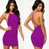B101050 Sırt Dekolteli Mini Elbise