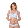 Beyaz Mı Emay 181 B Dantelli Toparlayıcı Cotton Sütyen