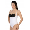 Beyaz Mı Emay 2076 Göğüsü Açık String Body Korse