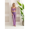 Bralet, Pantolon, String Takım Lila (32106)