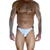 Erkek  Beyaz Arkası Büzgülü Brazillian Slip