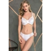 Kadın Balenli Desteksiz Dolgusuz Toparlayıcı Dantelli Küçültücü Sütyen Ve Slip Takım