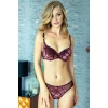 Kadın Kadife Balenli Destekli Dolgulu Askıları Çıkabilen Sütyen Ve Slip Takım