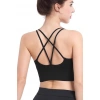Kadın Siyah Çarpraz İpli Spor Büstiyer