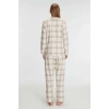 Pamuklu Uzun Kol Gömlek Pantolon Pijama Takımı