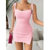 Pembe Fantezi Clup Elbisesi 6675