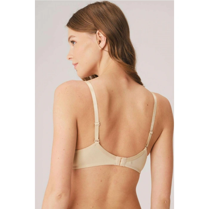 Anıl Balenli Destekli Dolgulu Askıları Çıkabilen Günlük Klasik T-shirt Sütyeni