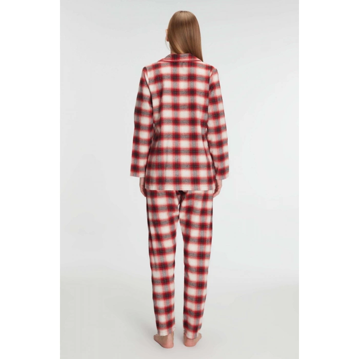 Anıl Pamuklu Uzun Kol Gömlek Ve Pantolon Takım