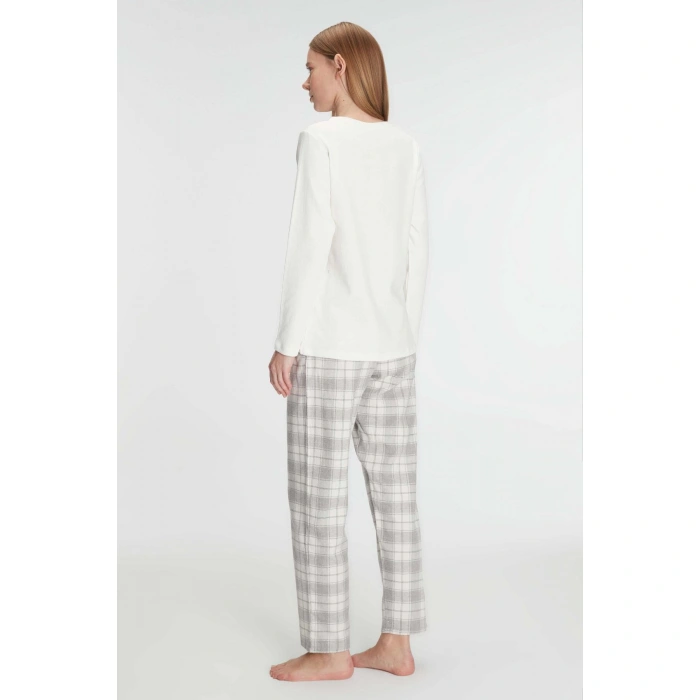 Anıl Uzun Kol Pamuklu Kışlık Pijama Takımı