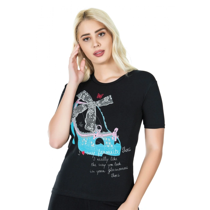 Baskılı Kadın Tişört 275