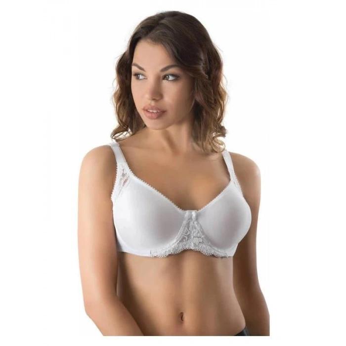 Beyaz Mı Emay 164 C Balenli Dantelli Sütyen