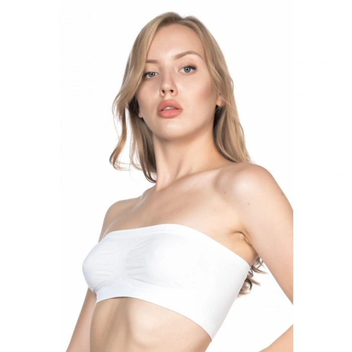Beyaz Mı Emay 4002 Soft Straplez Büstiyer