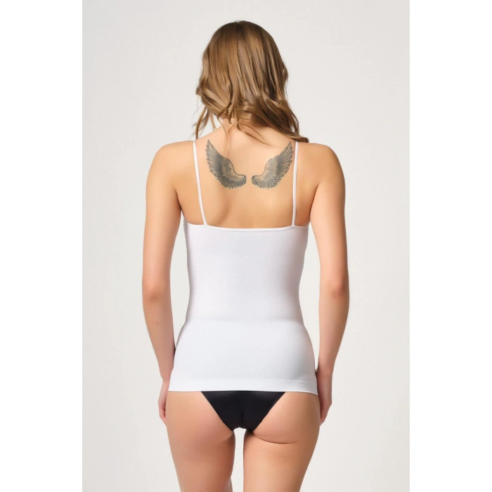 Beyaz Mı Emay 5020 İnce Askılı Atlet Korse