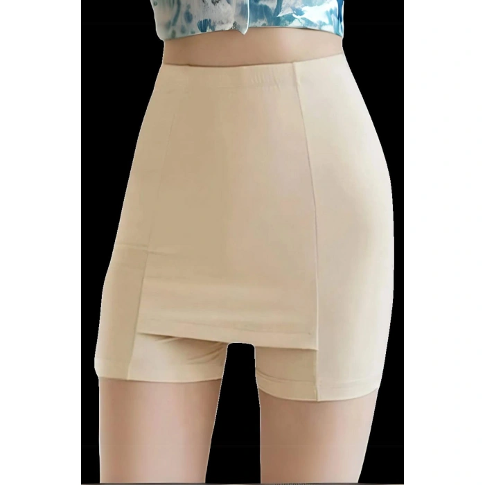 Çift Katmanlı Etek Altı Şort Korse Kadın 4432