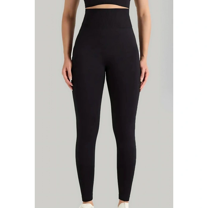 Dikişsiz Düz Tayt Kadın 4451