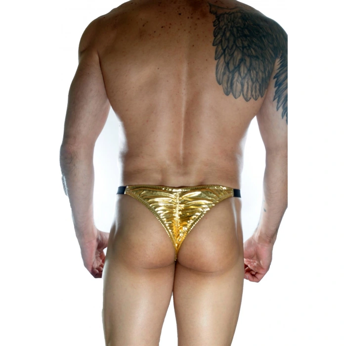 Erkek  Arkası Büzgülü Gold Brazillian Slip