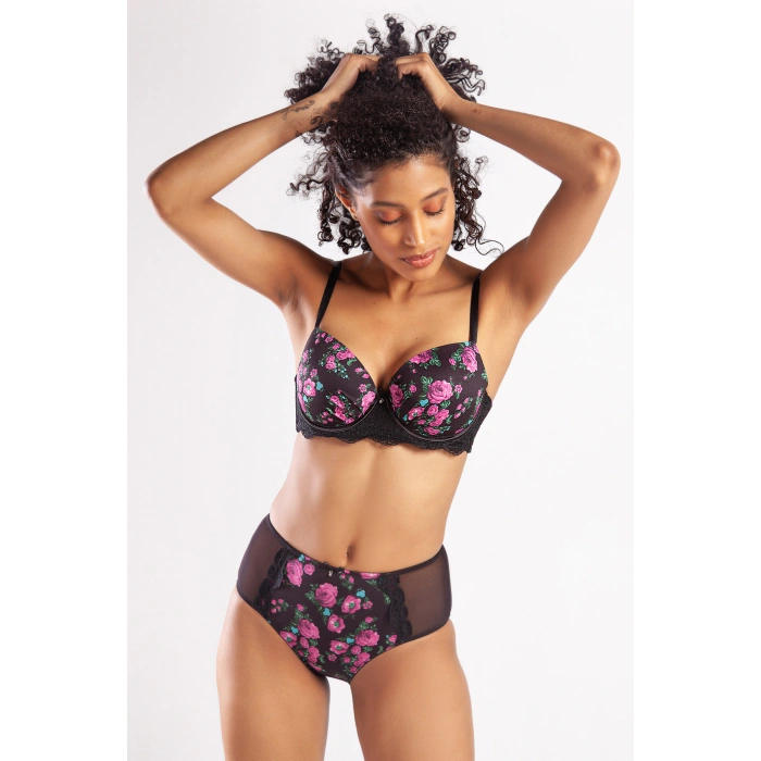 Gardenia Big Size Plunge Bra, Siyah Konforlu Ve Şık Sütyen