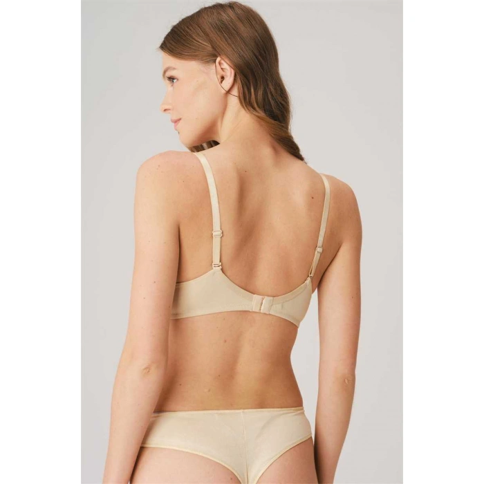 Kadın Balenli Destekli Dolgulu Askıları Çıkabilen Günlük Klasik T-shirt Sütyeni