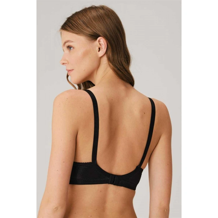 Kadın Balenli Desteksiz Dolgusuz Toparlayıcı Günlük Klasik Dantelli Küçültücü Sütyen