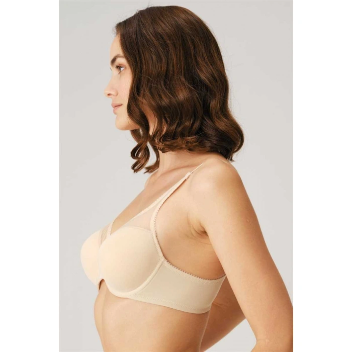 Kadın Balenli Desteksiz Dolgusuz Toparlayıcı Yumuşak Süngerli Günlük Klasik Küçültücü Sütyen