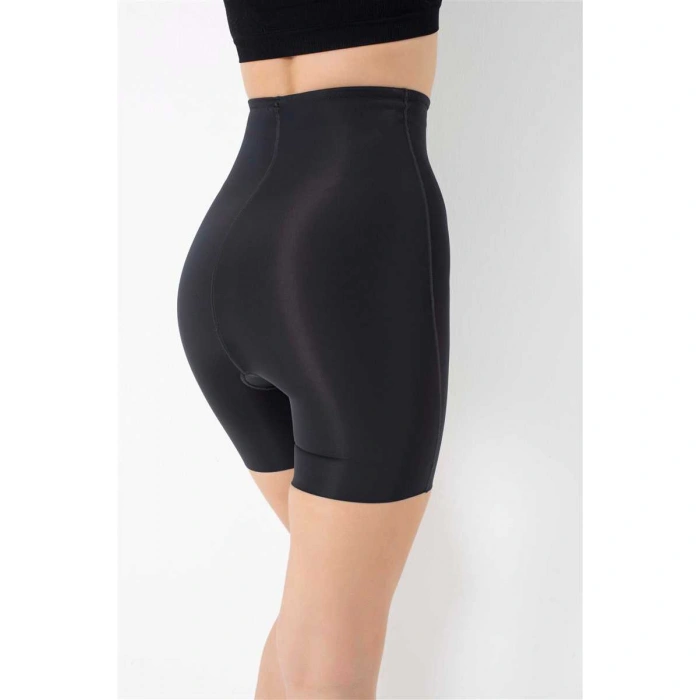 Kadın Mikro Kumaş Beli Yapıştırma Paçaları Silikon Bantlı Paçalı Sıkı Şort Korse