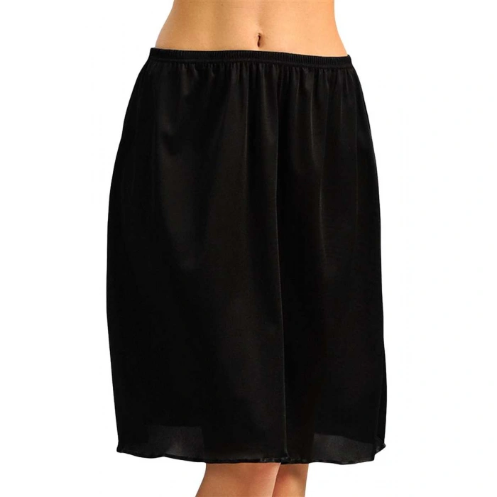 Kadın Polyamid Kumaşlı Diz Altı Uzun Etek Altı Jüpon