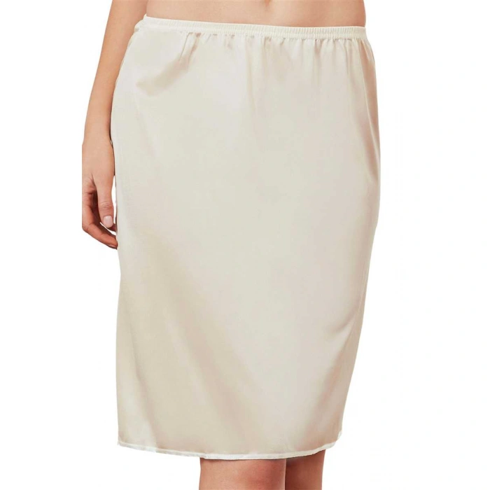 Kadın Polyamid Kumaşlı Diz Altı Uzun Etek Altı Jüpon