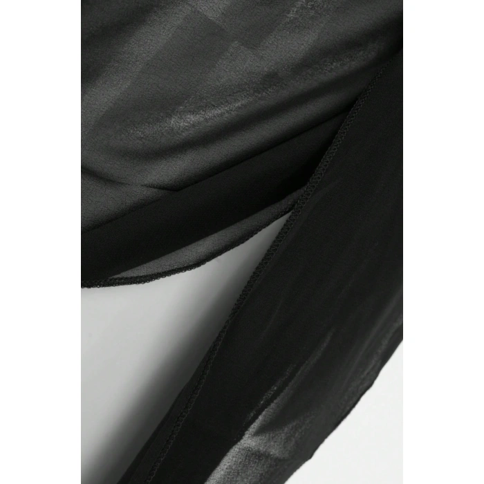 Kadın Siyah Beyaz Transparan Belden Bağlamalı Pareo 2li