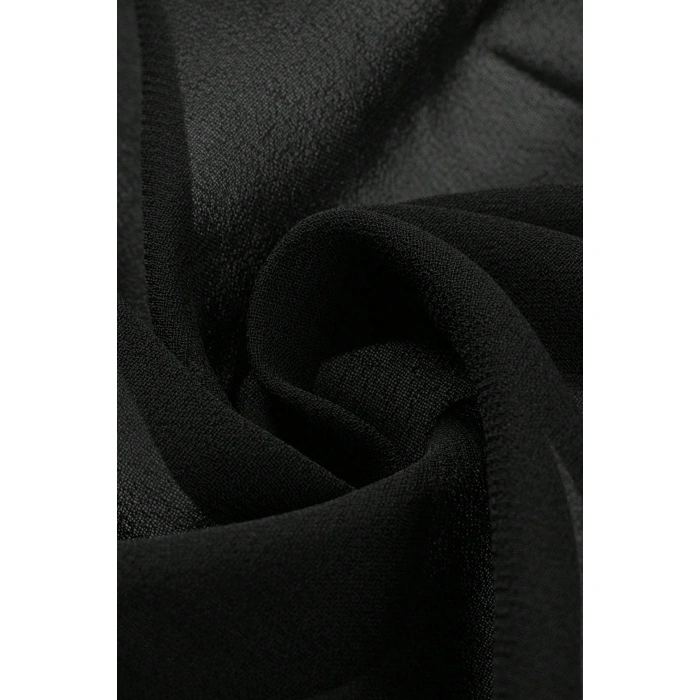 Kadın Siyah Beyaz Transparan Belden Bağlamalı Pareo 2li